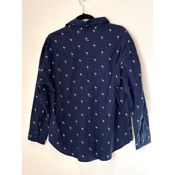 PINK Victoria Secret Flamingo Classic Oversized Shirt XS-Small NEW a46 - Picture 2 of 11